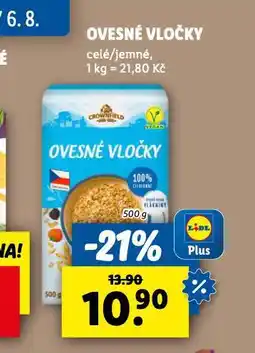 Lidl Ovesné vločky nabídka