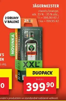 Lidl Jägermeister nabídka
