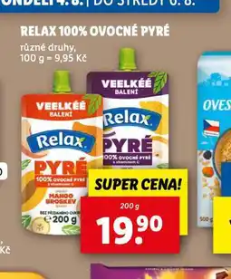 Lidl Relax 100% ovocné pyré nabídka