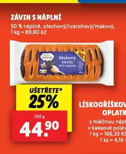 Lidl Závin s náplní nabídka