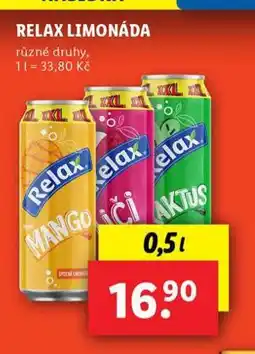 Lidl Relax limonáda nabídka