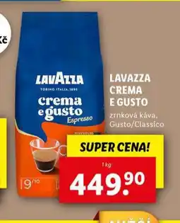Lidl Lavaza crema e gusto zrnková káva nabídka