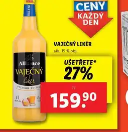 Lidl Vaječný likér nabídka