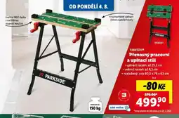 Lidl Přenosný pracovní a upínací stůl nabídka