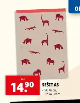Lidl Sešit a5 nabídka