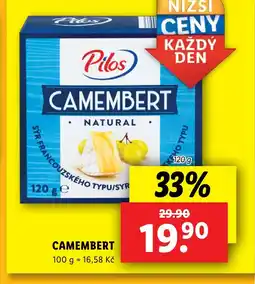 Lidl PILOS Camembert nabídka