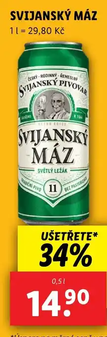 Lidl Svijanský Máz nabídka