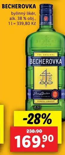 Lidl BECHEROVKA nabídka