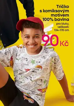 Pepco Tričko s komiksovým motivem 100% bavlna nabídka
