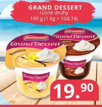 Potraviny CZ Ehrmann Grand Dessert nabídka