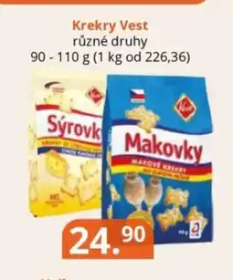 Potraviny CZ Krekry Vest nabídka