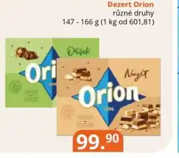 Potraviny CZ Dezert Orion nabídka