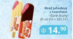 Potraviny CZ Mrož jahodový s tvarohem nabídka