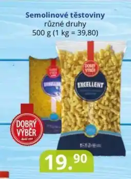 Semolinové těstoviny