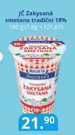 Potraviny CZ MADETA Jč Zakysaná smetana tradiční 18% nabídka