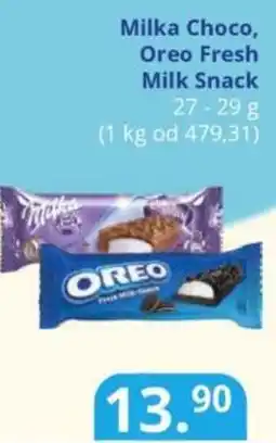 Potraviny CZ Milka Choco, Oreo Fresh Milk Snack nabídka