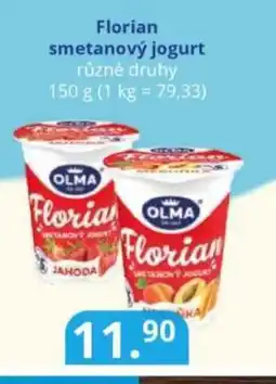 Potraviny CZ OLMA Florian smetanový jogurt nabídka