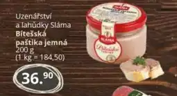 Potraviny CZ Uzenářství a lahůdky Sláma Bítešská paštika jemná nabídka