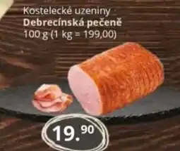 Potraviny CZ Kostelecké uzeniny Debrecínská pečeně nabídka
