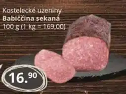Potraviny CZ Kostelecké uzeniny Babiččina sekaná nabídka