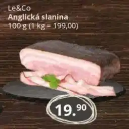 Potraviny CZ Le&Co Anglická slanina nabídka