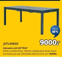 JYSK JUTLANDIA Zahradní stůl VATTRUP nabídka