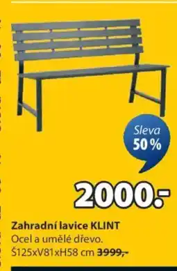 JYSK Zahradní lavice KLINT nabídka