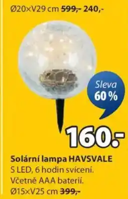 JYSK Solární lampa HAVSVALE nabídka