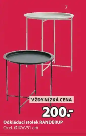 JYSK Odkládací stolek RANDERUP nabídka