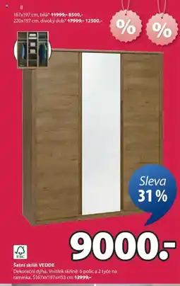 JYSK Šatní skříň VEDDE nabídka