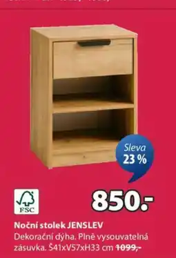 JYSK Noční stolek JENSLEV nabídka