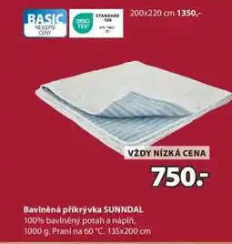 JYSK Bavlněná přikrývka SUNNDAL nabídka