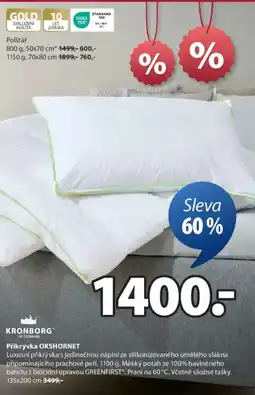 JYSK Přikrývka OKSHORNET nabídka