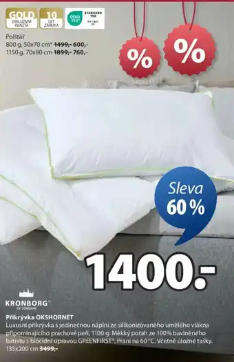 JYSK Přikrývka OKSHORNET nabídka