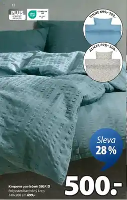 JYSK Krepové povlečení SIGRID nabídka