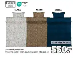 JYSK Saténová povlečení nabídka