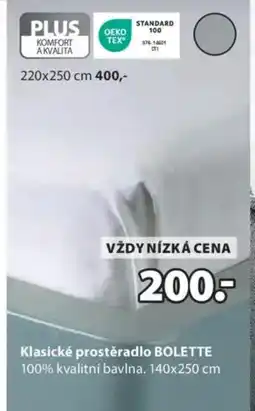 JYSK Klasické prostěradlo BOLETTE nabídka