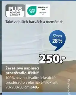 JYSK Žerzejové napínací prostěradlo JENNY nabídka