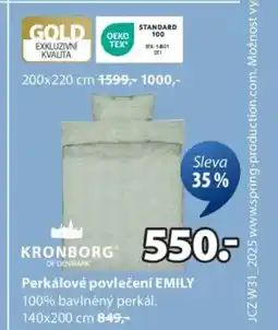 JYSK Perkálové povlečení EMILY nabídka