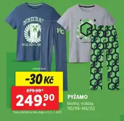 Lidl Pyžamo nabídka