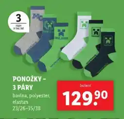 Lidl Ponožky - 3 páry nabídka