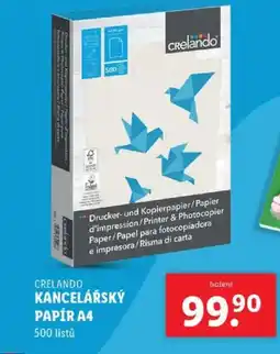 Lidl CRELANDO Kancelářský papír A4 nabídka