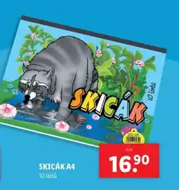 Lidl Skicák A4 nabídka