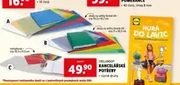 Lidl Kancelářské potřeby nabídka