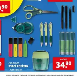 Lidl Psací potřeby nabídka