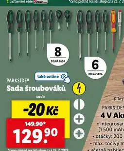 Lidl Sada šroubováků nabídka