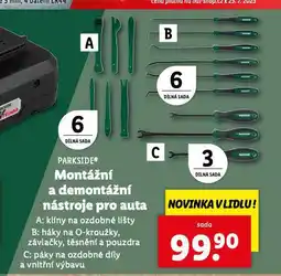 Lidl Montážní a demontážní nástroje pro auta nabídka