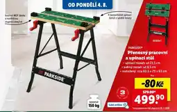 Lidl Přenosný pracovní a upínací stůl nabídka