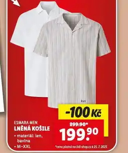Lidl Lněná košile nabídka