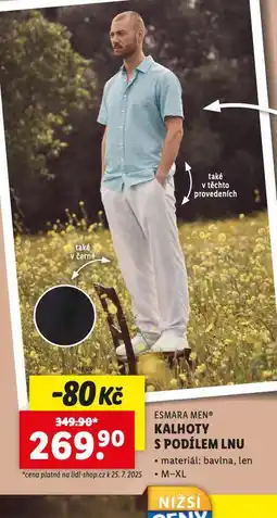 Lidl Kalhoty s podílem lnu nabídka
